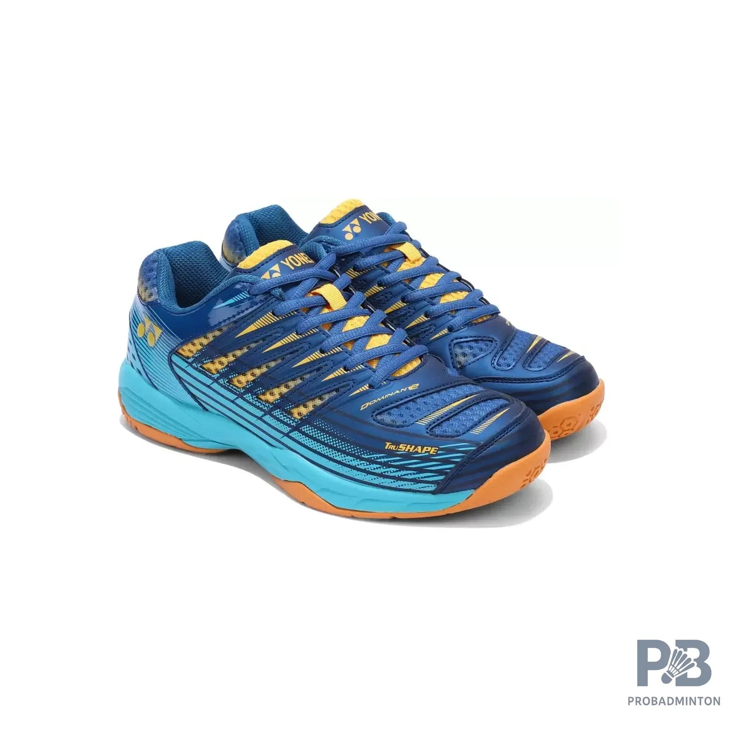Yonex Tour Dominant 2 Mens Badminton Shoes ( Sailor Blue/ Bright Aqua Bright Gold).