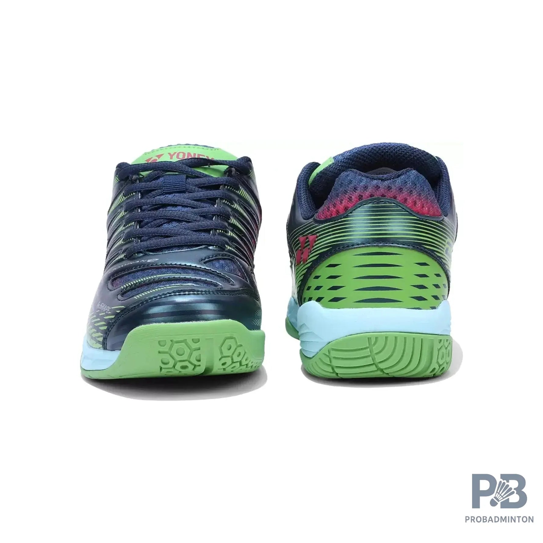 Yonex Tour Dominant 2 Mens Badminton Shoes ( Dark Sea/ Bright Lime/ Water Melon).