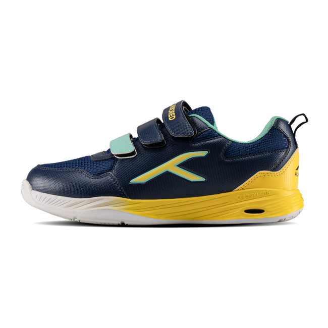 Hundred Court Champions Badminton Shoe | Navy/Yellow/Green.