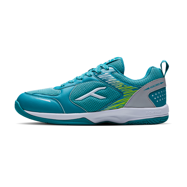 Hundred COURT STAR PRO Badminton Shoe | TURQUOISE/WHITE/LIME.