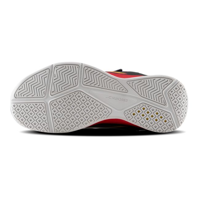 Hundred Court Champions Badminton Shoe | Black/Blue/Red.