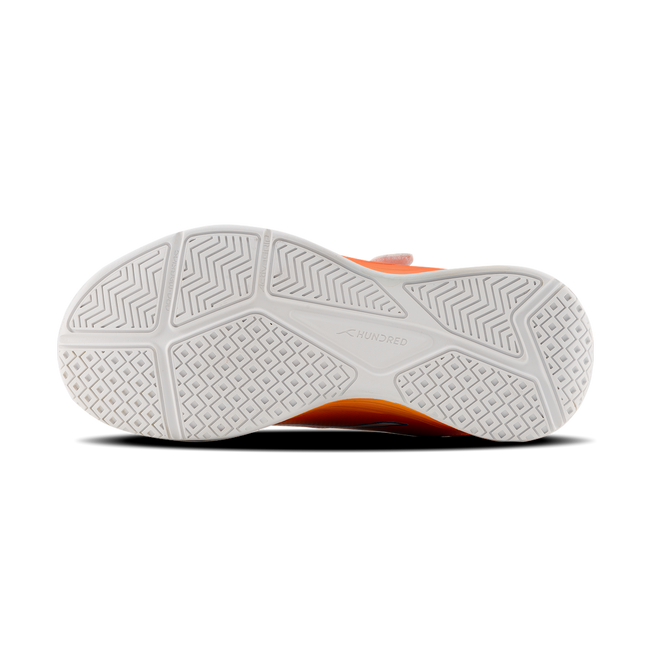 Hundred Court Champions Badminton Shoe | Orange/Blue/White.
