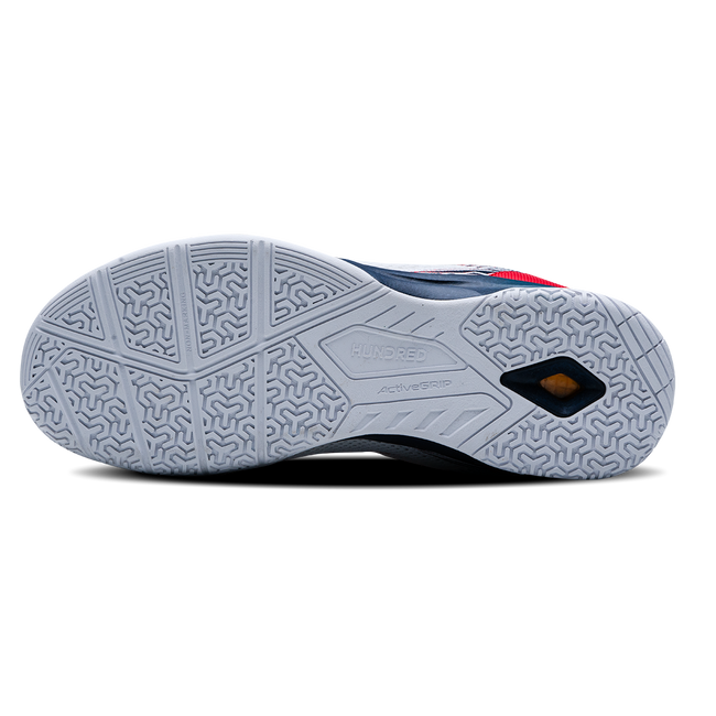 Hundred Court Star Pro Badminton Shoes WHITE/NAVY/RED.
