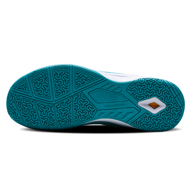 Hundred COURT STAR PRO Badminton Shoe | TURQUOISE/WHITE/LIME.