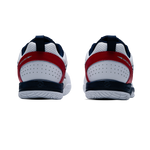 Hundred Court Star Pro Badminton Shoes WHITE/NAVY/RED.