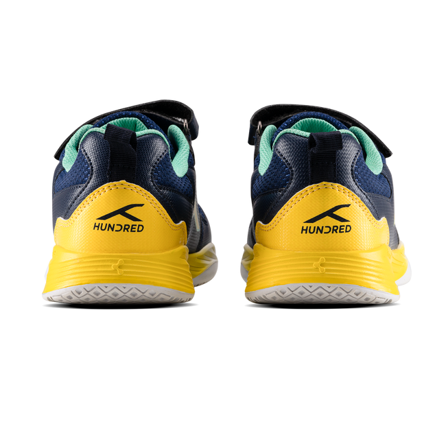 Hundred Court Champions Badminton Shoe | Navy/Yellow/Green.