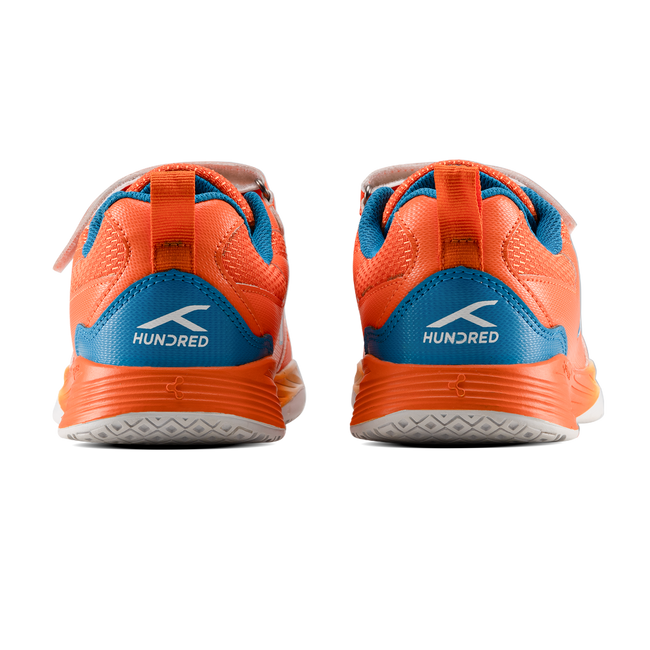 Hundred Court Champions Badminton Shoe | Orange/Blue/White.