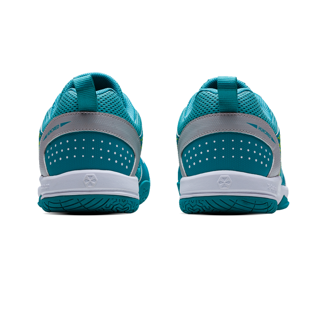 Hundred COURT STAR PRO Badminton Shoe | TURQUOISE/WHITE/LIME.