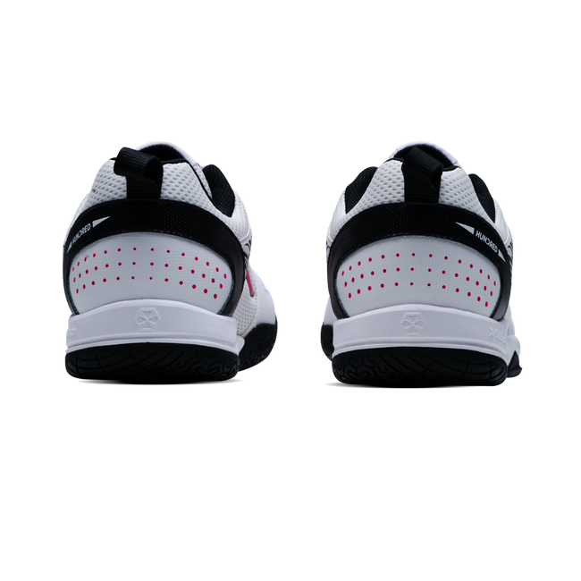 Hundred COURT STAR PRO Badminton Shoe | WHITE/BLACK/FUSHIA.