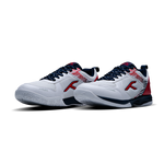 Hundred Court Star Pro Badminton Shoes WHITE/NAVY/RED.