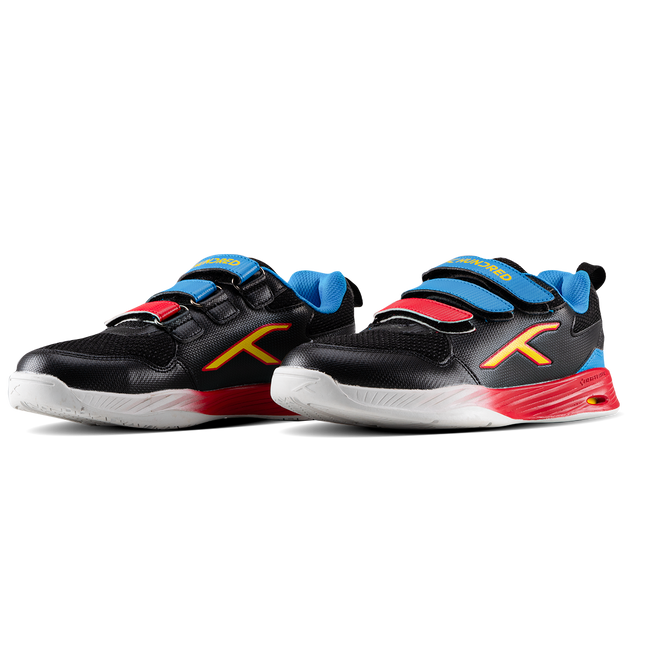 Hundred Court Champions Badminton Shoe | Black/Blue/Red.