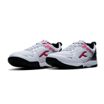 Hundred COURT STAR PRO Badminton Shoe | WHITE/BLACK/FUSHIA.