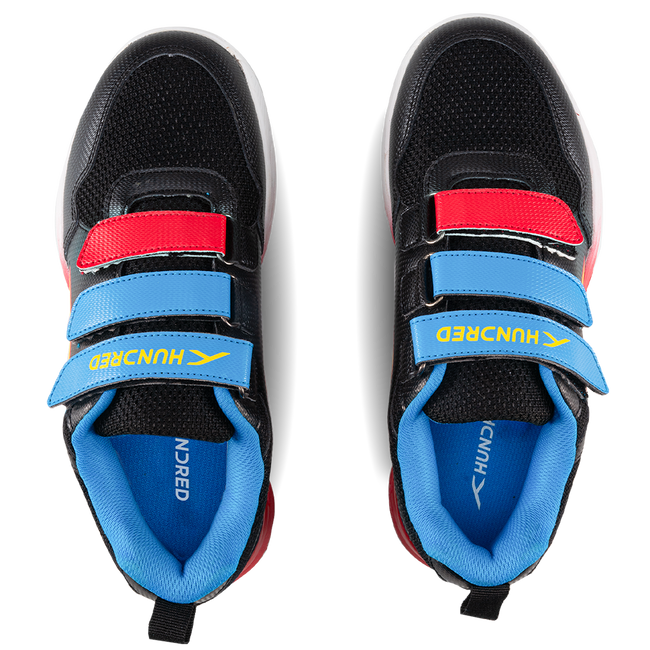 Hundred Court Champions Badminton Shoe | Black/Blue/Red.