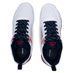 Hundred Court Star Pro Badminton Shoes WHITE/NAVY/RED.