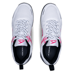Hundred COURT STAR PRO Badminton Shoe | WHITE/BLACK/FUSHIA.