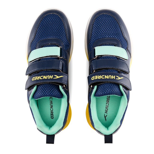 Hundred Court Champions Badminton Shoe | Navy/Yellow/Green.