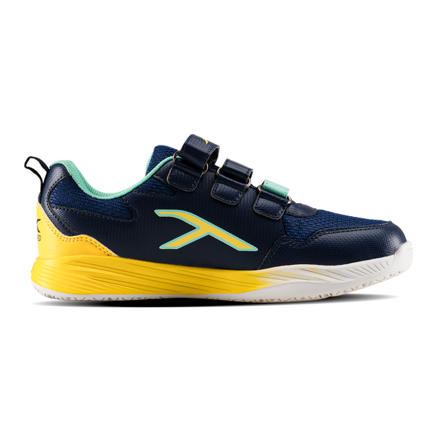 Hundred Court Champions Badminton Shoe | Navy/Yellow/Green.