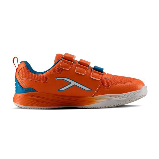 Hundred Court Champions Badminton Shoe | Orange/Blue/White.
