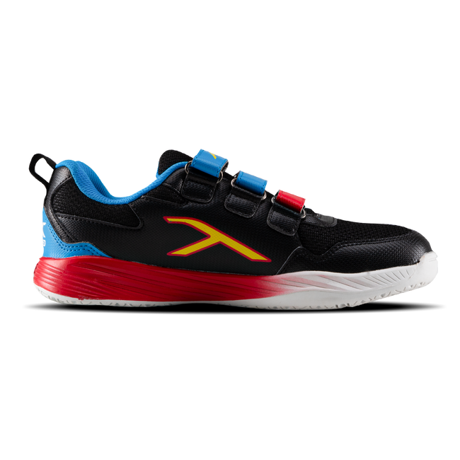 Hundred Court Champions Badminton Shoe | Black/Blue/Red.