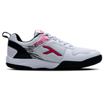 Hundred COURT STAR PRO Badminton Shoe | WHITE/BLACK/FUSHIA.