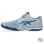 Asics COURT CONTROL FF 3 PARIS Badminton Shoes (DOLPHIN GREY/VINTAGE INDIGO).