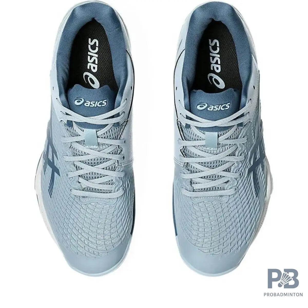 Asics COURT CONTROL FF 3 PARIS Badminton Shoes (DOLPHIN GREY/VINTAGE INDIGO).