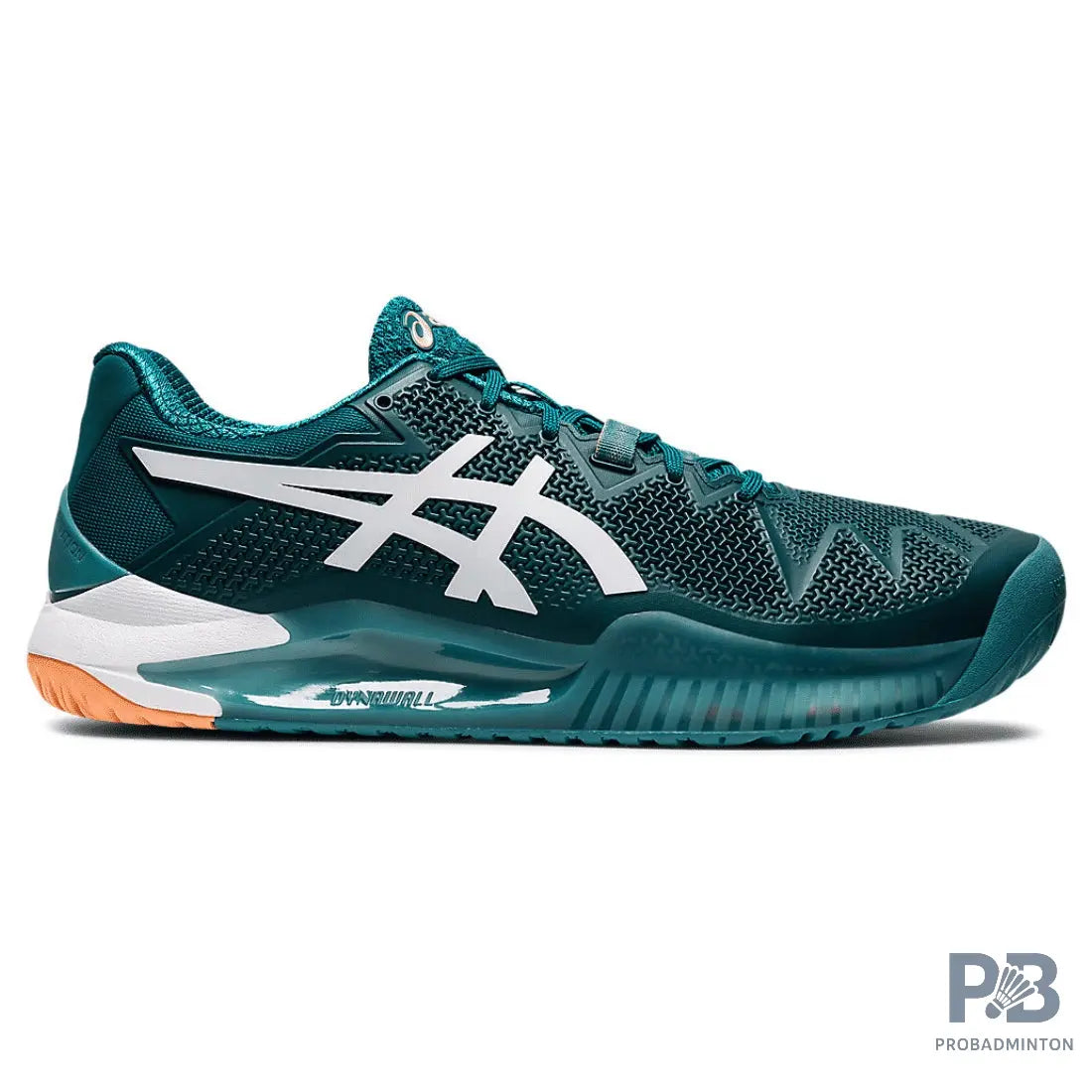 Asics GEL-RESOLUTION 8 Tennis Shoes (Velvet Pine / White).