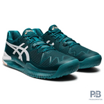 Asics GEL-RESOLUTION 8 Tennis Shoes (Velvet Pine / White).