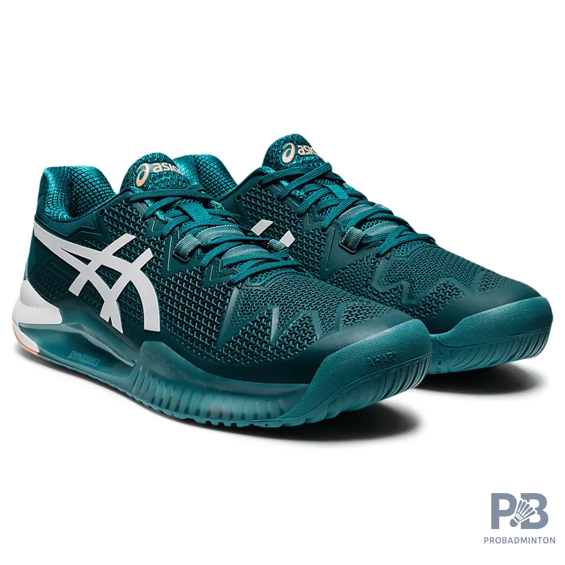 Asics GEL-RESOLUTION 8 Tennis Shoes (Velvet Pine / White).