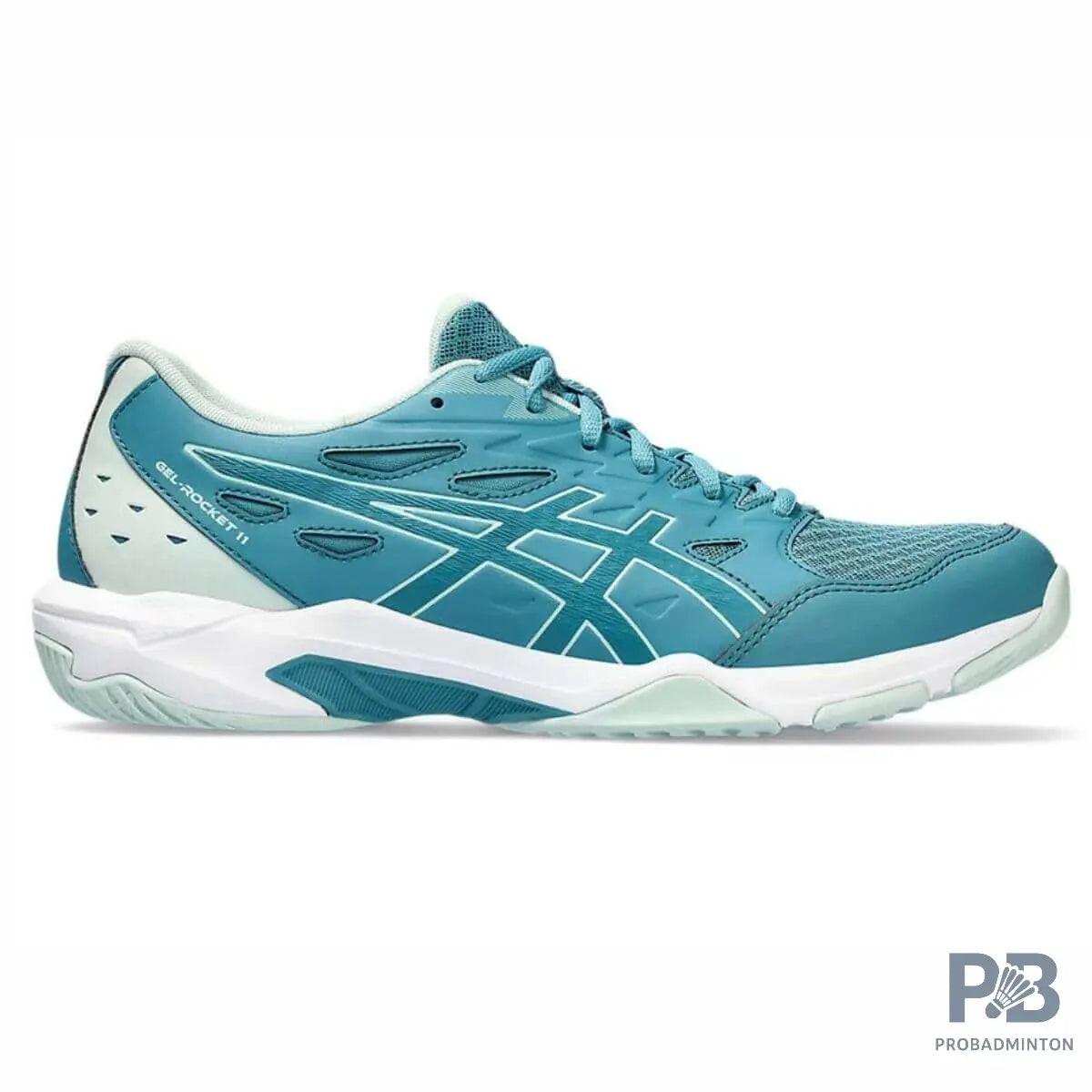 Asics GEL-ROCKET 11 Indoor Court Shoe ( Blue Teal / Pale Mint).