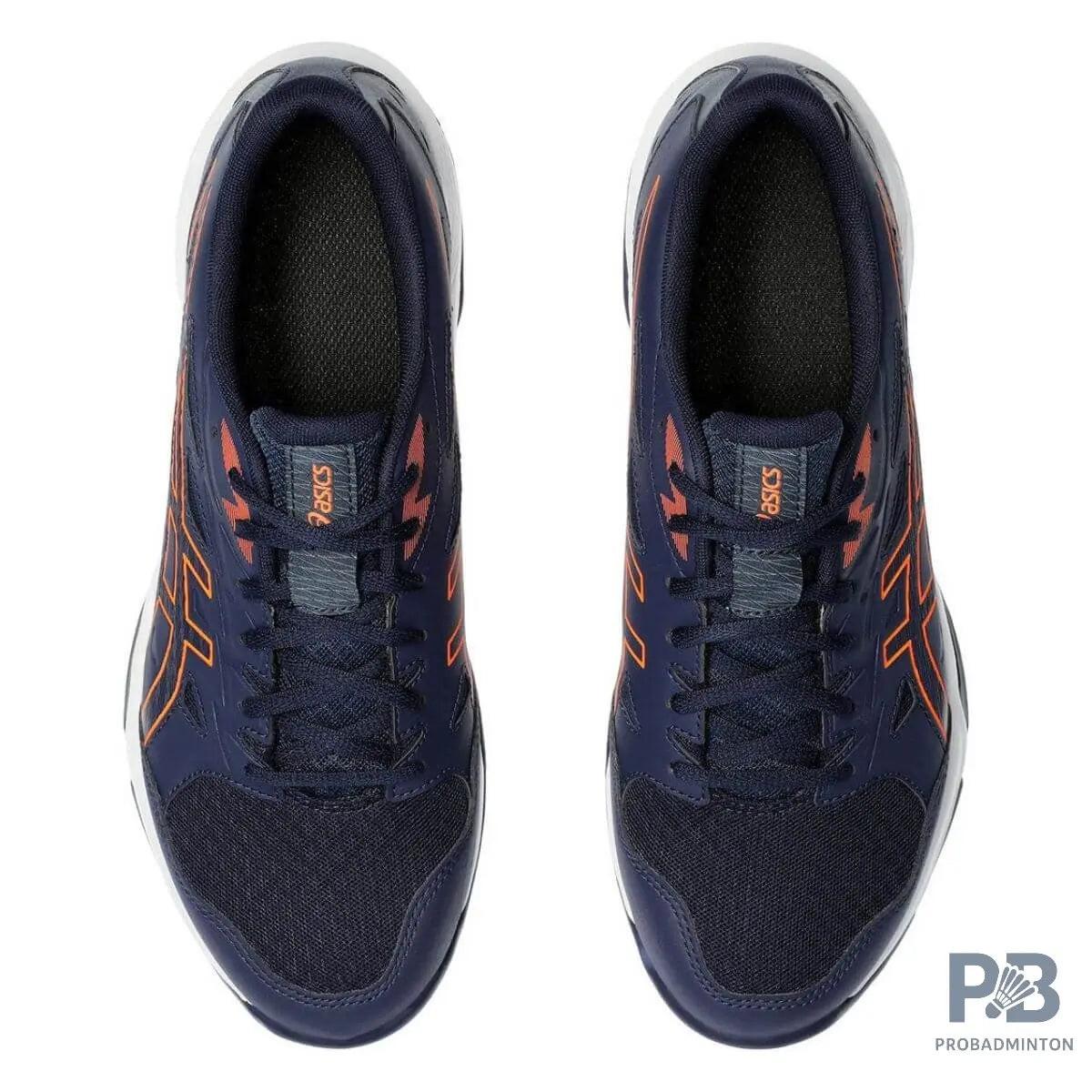 Asics GEL-ROCKET 11 Indoor Court Shoe (Pea Coat / Hyper Orange).