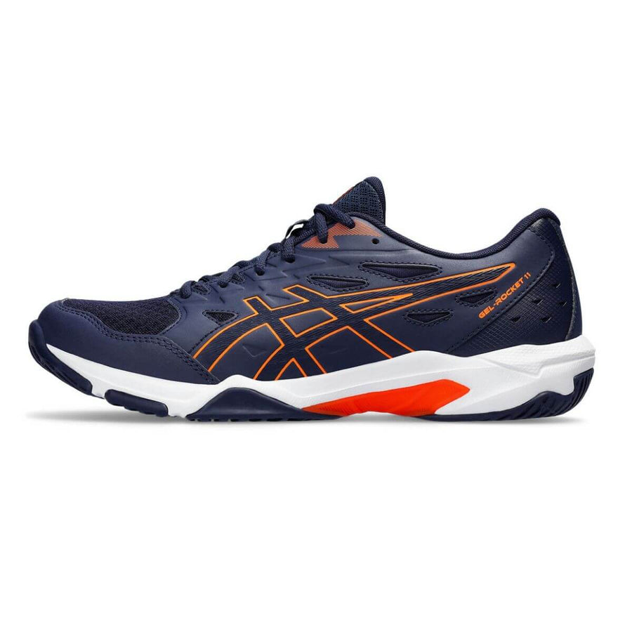 Asics GEL-ROCKET 11 Indoor Court Shoe (Pea Coat / Hyper Orange)