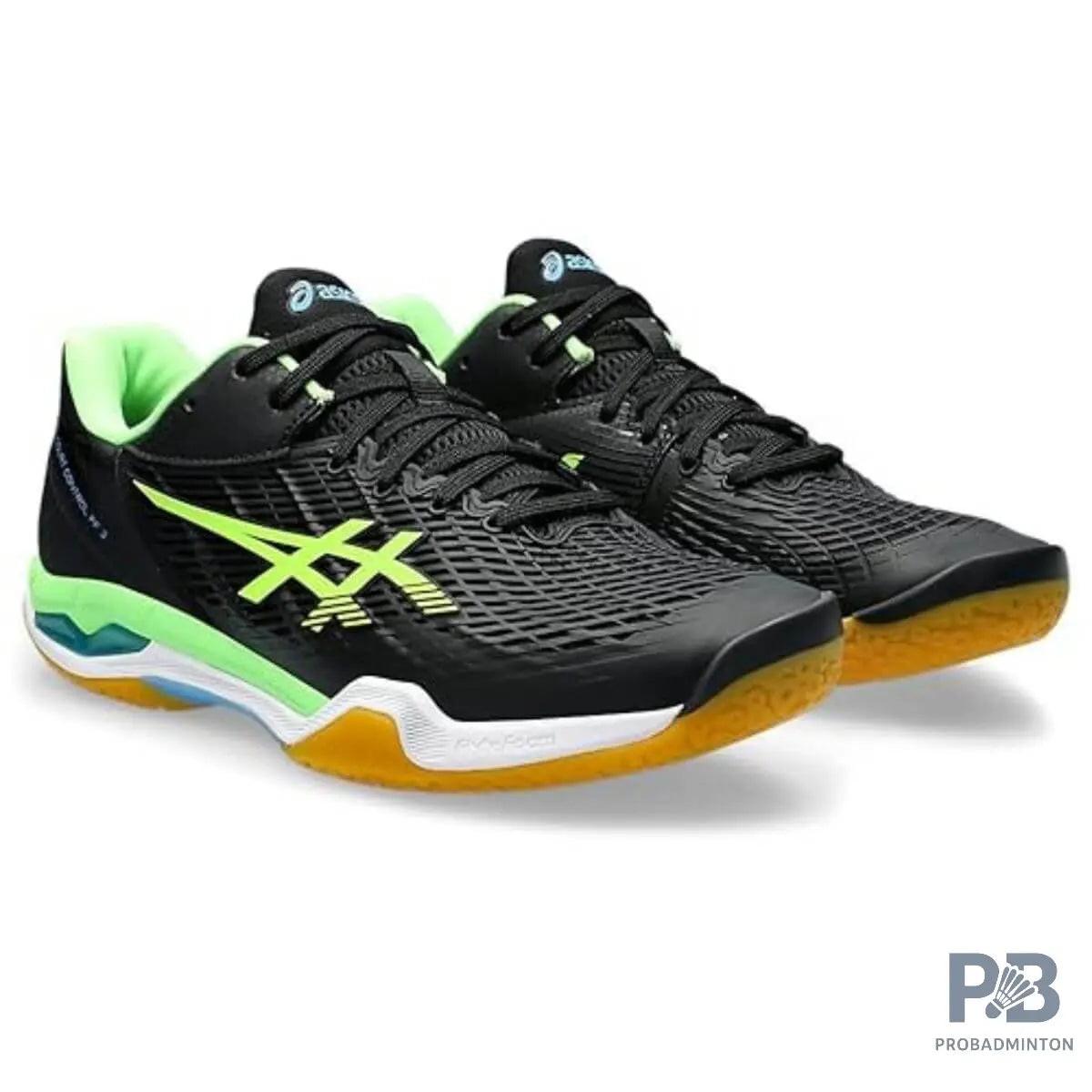 Asics COURT CONTROL FF 3 PARIS Shoes ( BLACK/LIME BURST).