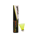 Vixen Star 115 plastic shuttlecock pack of 10 with olive green cup durable nylon badminton shuttle for training