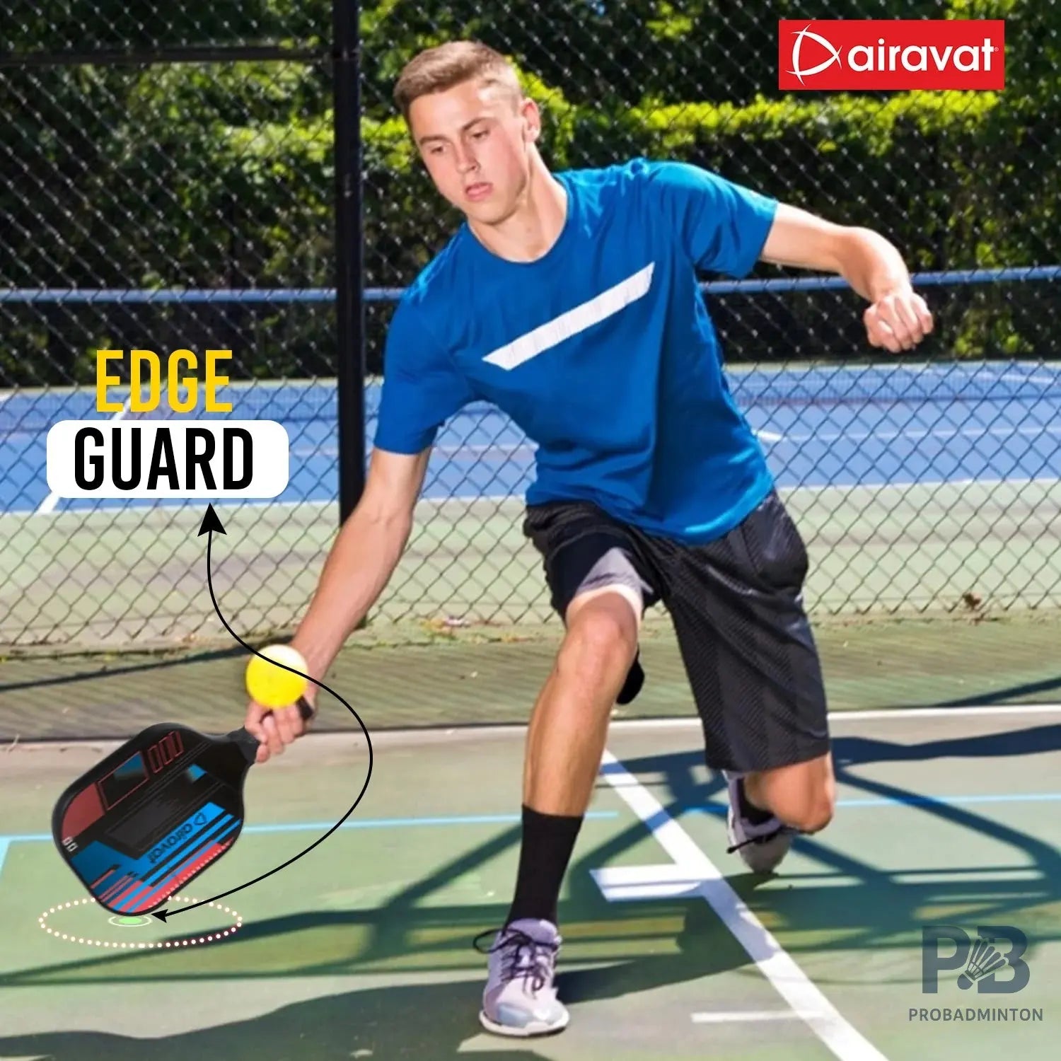 Airavat BANG Pickleball Paddle – Lightweight Fiberglass Paddle Ball in India | Best Pickleball Paddles India for Beginners.