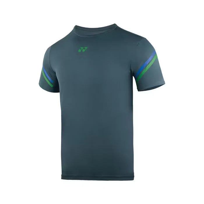Yonex 2812 Mens Round Neck T-Shirt – Basalt | Lightweight Sportswear.