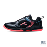 Hundred court Star Pro Badminton Shoes BLACK/SEA BLUE/ORANGE.