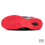Hundred court Star Pro Badminton Shoes BLACK/SEA BLUE/ORANGE.