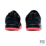 Hundred court Star Pro Badminton Shoes BLACK/SEA BLUE/ORANGE.