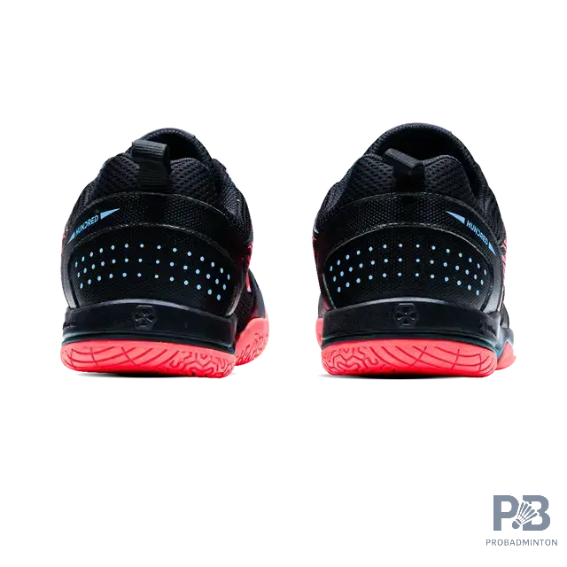 Hundred court Star Pro Badminton Shoes BLACK/SEA BLUE/ORANGE.