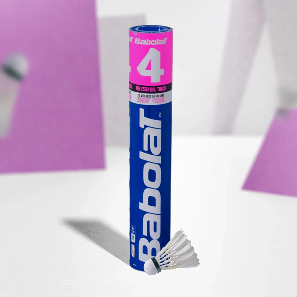 Babolat 4 Badminton Feather Shuttlecock (Speed 76)