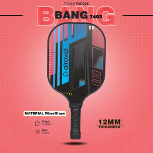 Airavat Bang Pickleball Paddle | Fiberglass Surface & Polymer Core | Single Paddle | ProBadminton.in