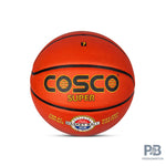 COSCO Super S-5, 6, 7 Basketball | Waterproof Moulded Rubber | Nylon Wound | Made in India | Training & Tournament Use.