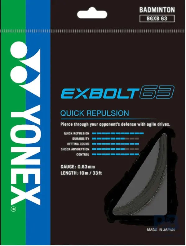 Yonex Exbolt 63 – Quick Repulsion & High Sound Precision.