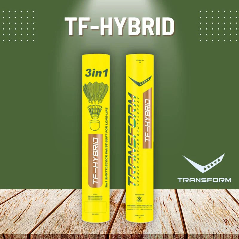 Transform TF-Hybrid Feather Shuttlecock | Hybrid Durable Badminton Shuttle for Training & Club Play – Probadminton.in.