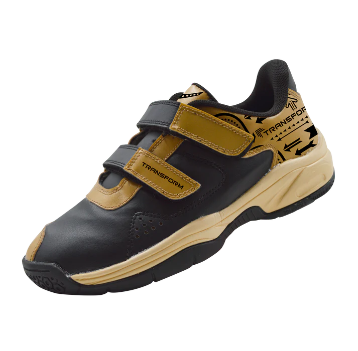 transform ninja kids badmnton shoe blak

