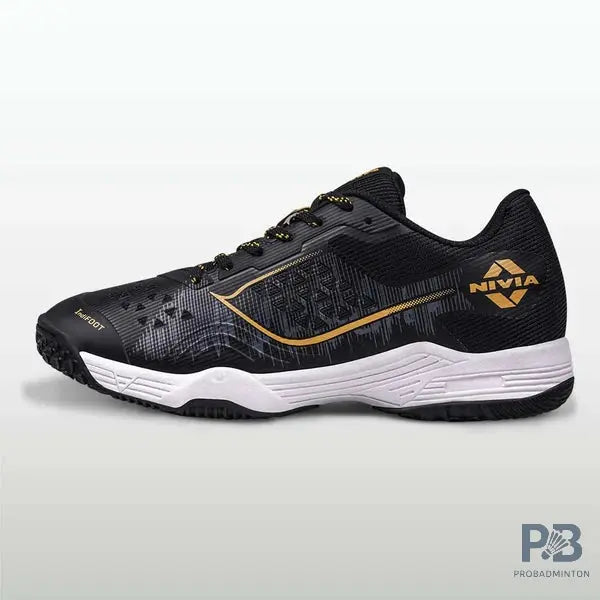 Nivia Hy-Court 3.0 Badminton Shoe | Black.