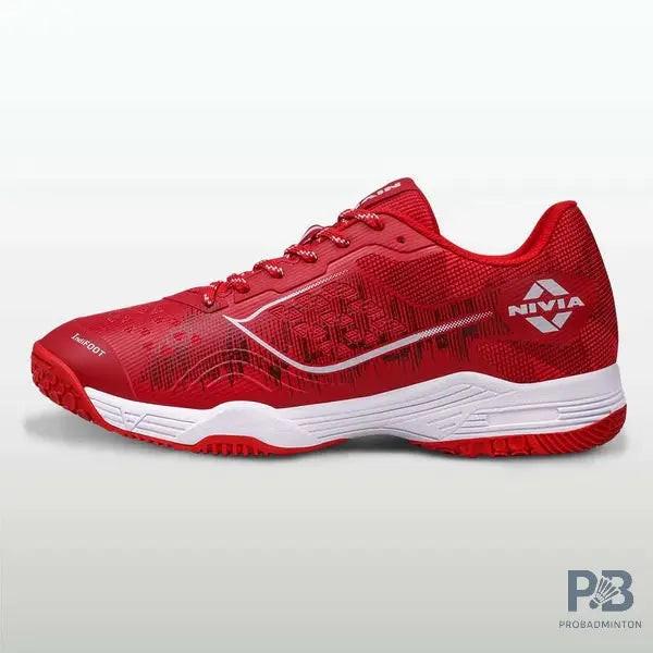 Nivia Hy-Court 3.0 Badminton Shoe | Red.