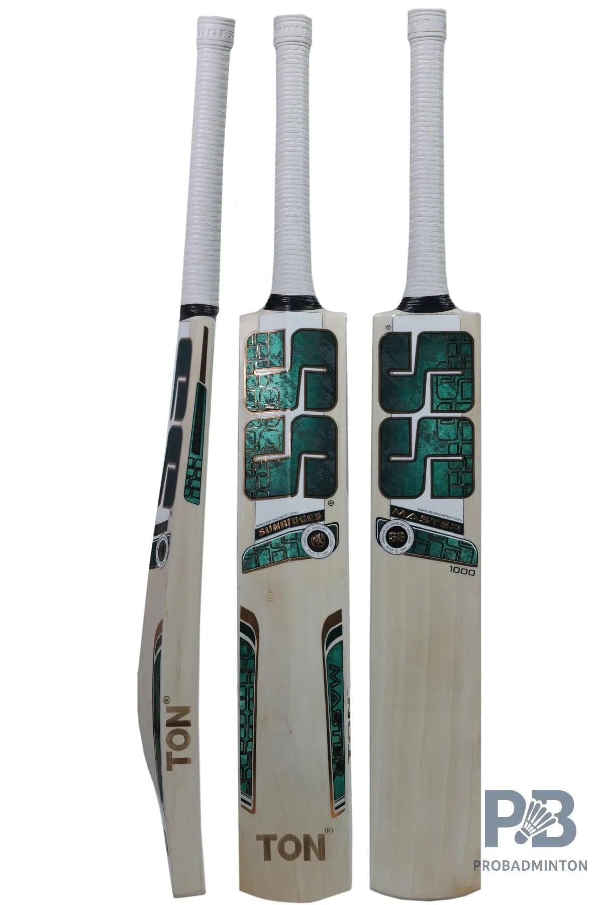 SS Master 1000 English Willow Cricket Bat – Grade 5 Air-Dried Premium Cricket Bat with Massive Concave Edges & High-Quality Grip.