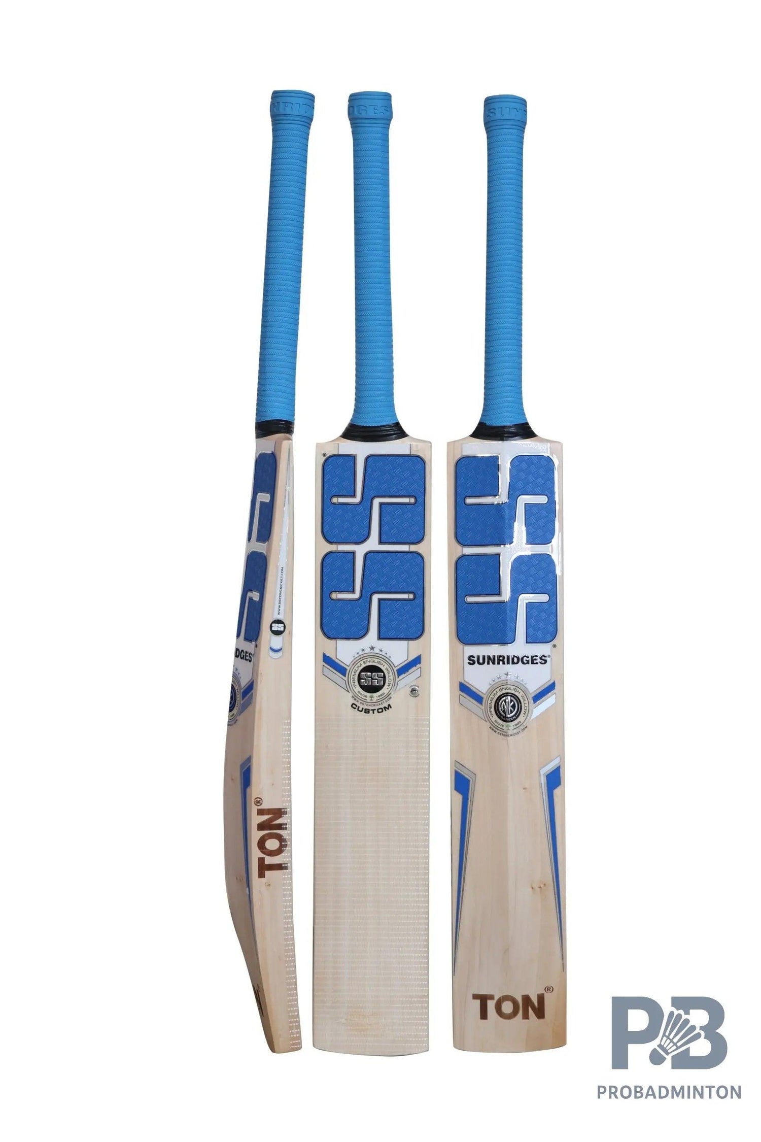SS Custom English Willow Cricket Bat – Grade 6 Air-Dried Willow with Massive TON Edges, Chrome Sticker, Premium Grip & SS Bat Cover | Made in India.